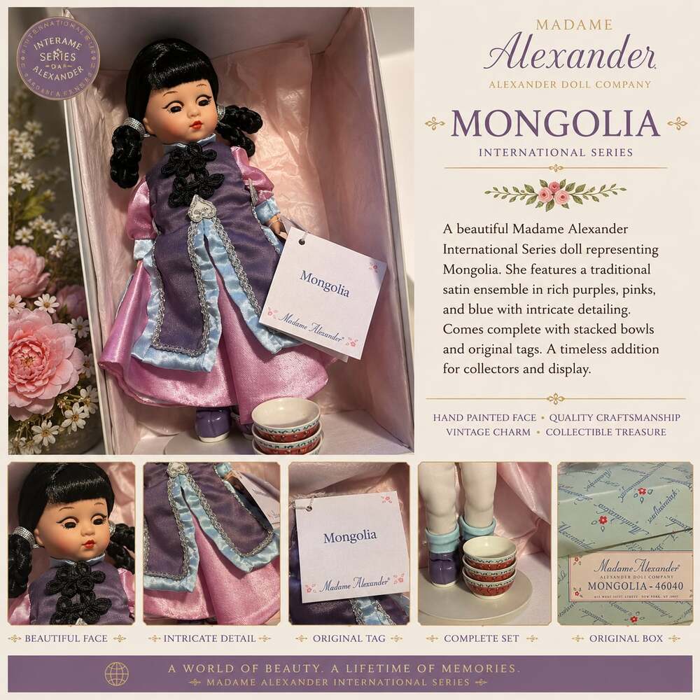 Madame Alexander International Series Mongolia Doll 46040